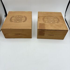 Oro de CUBA Z Garcia y Cia Cetros Wood Cigar Box Seal of Tampa 7 X 10" Hinged